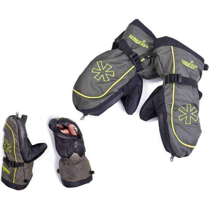 Варежки NORFIN COMFORT ZIP GREEN р.L 703176-L