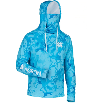 Джемпер NORFIN SUN PRO WAVES HOODIE BLUE р.L